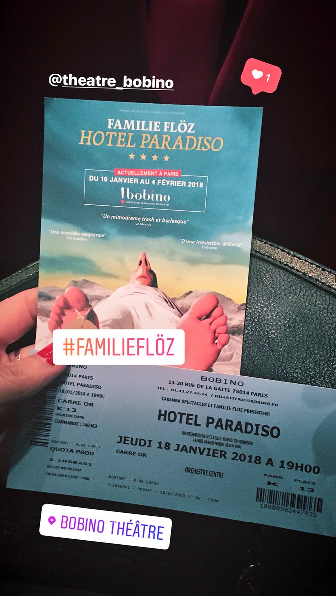 AdelineRajch's tweet photo. Ce soir, j’ai découvert @FamilieFloez dans son #spectacle #HotelParadiso au @TheatreBobino 🎭. Une belle surprise mimodramatique unique en son genre à découvrir jusqu’au 4 février ! #Théâtre #Mimodrame #Burlesque #Humour #Mime #Illusion #Danse https://t.co/6FXEmVXwm1