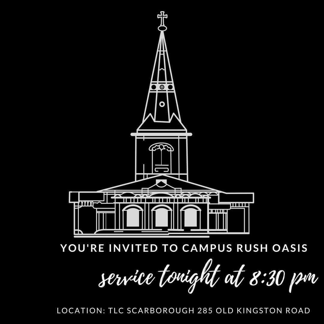 campusrushsc's tweet photo. Tonight! Meet us at TLC Scarborough at 285 Old Kingston Road. 
Come and expect to receive. 🔥#CampusRush https://t.co/PxF3FHxusY