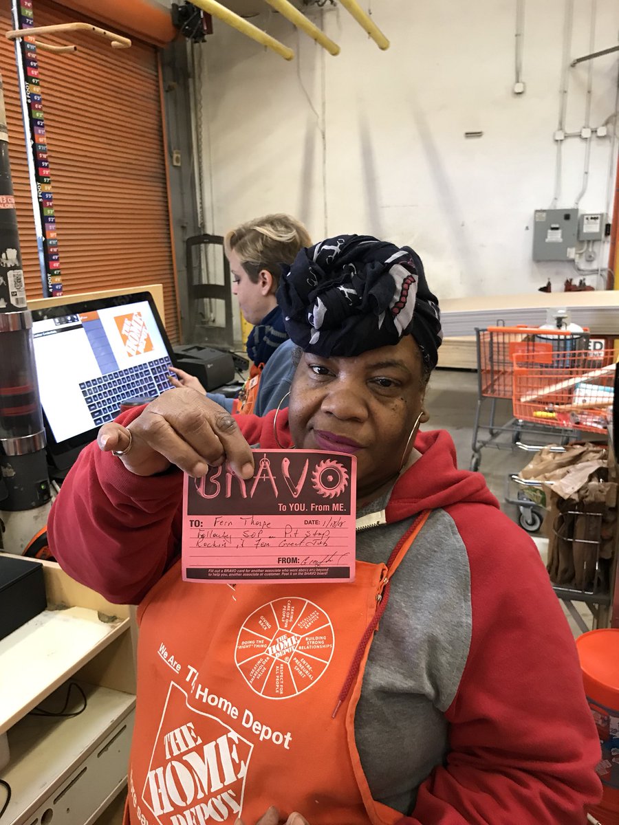 Fern doing great customer service and making Pit Stop a reality.