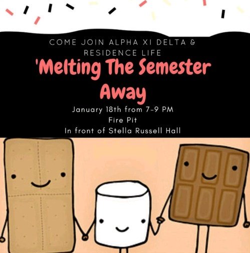 txwesleyan21's tweet photo. Hey Rams! Venture outside to the fire pit TONIGHT at 7 to relax and enjoy some delicious SMORES! 🔥 https://t.co/jyIPE89vgS