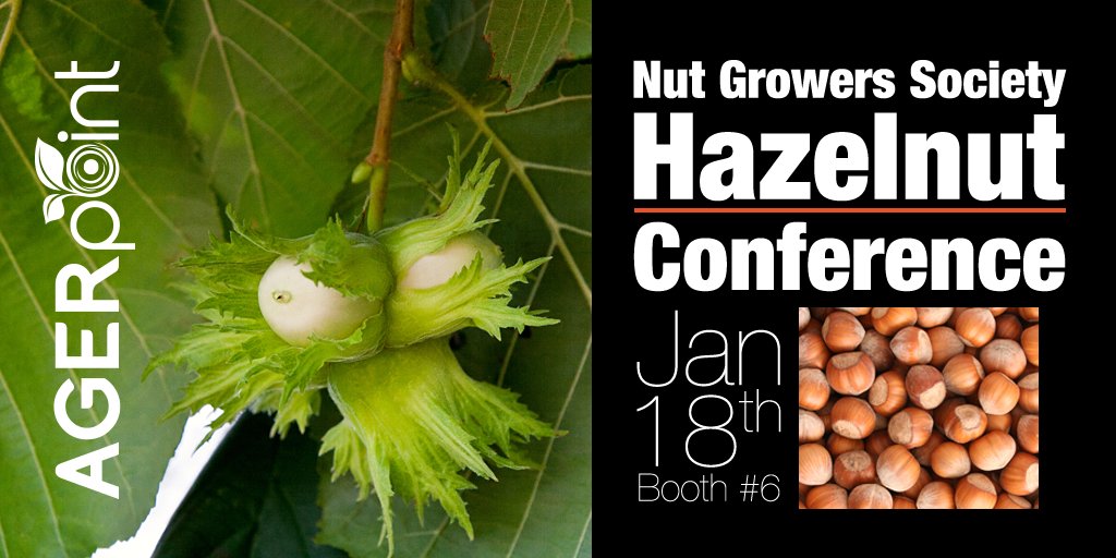 agerpoint's tweet photo. Join @agerpoint today for the Nut Growers Society Hazelnut Conference booth #6 @OregonState to find out how Mark and Andrea can help with your #Hazelnuts. #hazelnutharvest. #hazelnutorchard #hazelnuttrees @OregonHazelnuts https://t.co/L23jDNNGe9 +1 321-236-6399 https://t.co/rPRDb7HRff