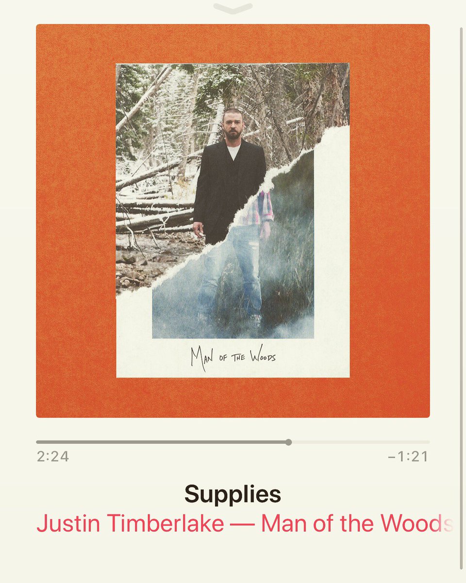 ashj_hammond's tweet photo. YES! YES! YES! I’m not even gonna lie, I listened to this on my way home from the gym in the car by myself &amp; cried 😂 just bc I love @jtimberlake so much &amp; im so happy he’s BAAAACK! 🧡🧡🧡 #Supplies #ManOfTheWoods #JustinTimberlake https://t.co/M5x9ihvUj1