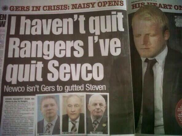 Image result for steven naismith rangers newspaper