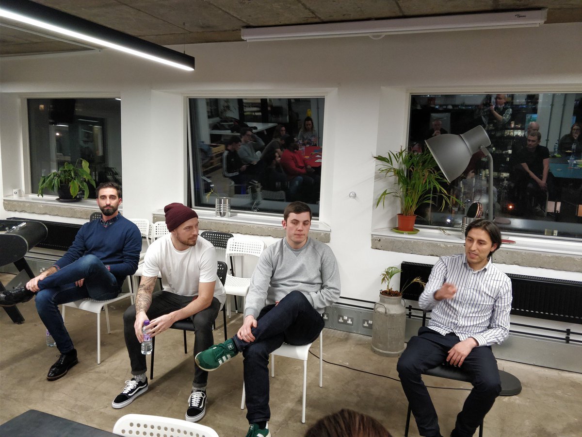 Great panel at #SocialMeetupLiv tonight. <a href="/DomingoLealPrez/">Domingo Leal</a>, <a href="/rorpalms/">Rory Palmer-Rowe</a> and @JEdmonds_NM ably hosted by <a href="/MrRussell1/">Mark</a> of <a href="/bmicro_co/">bmicro</a>