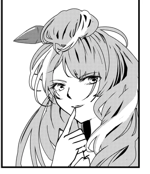 マンガで使うならこのくらい線を減らしたほうがいいかな… 