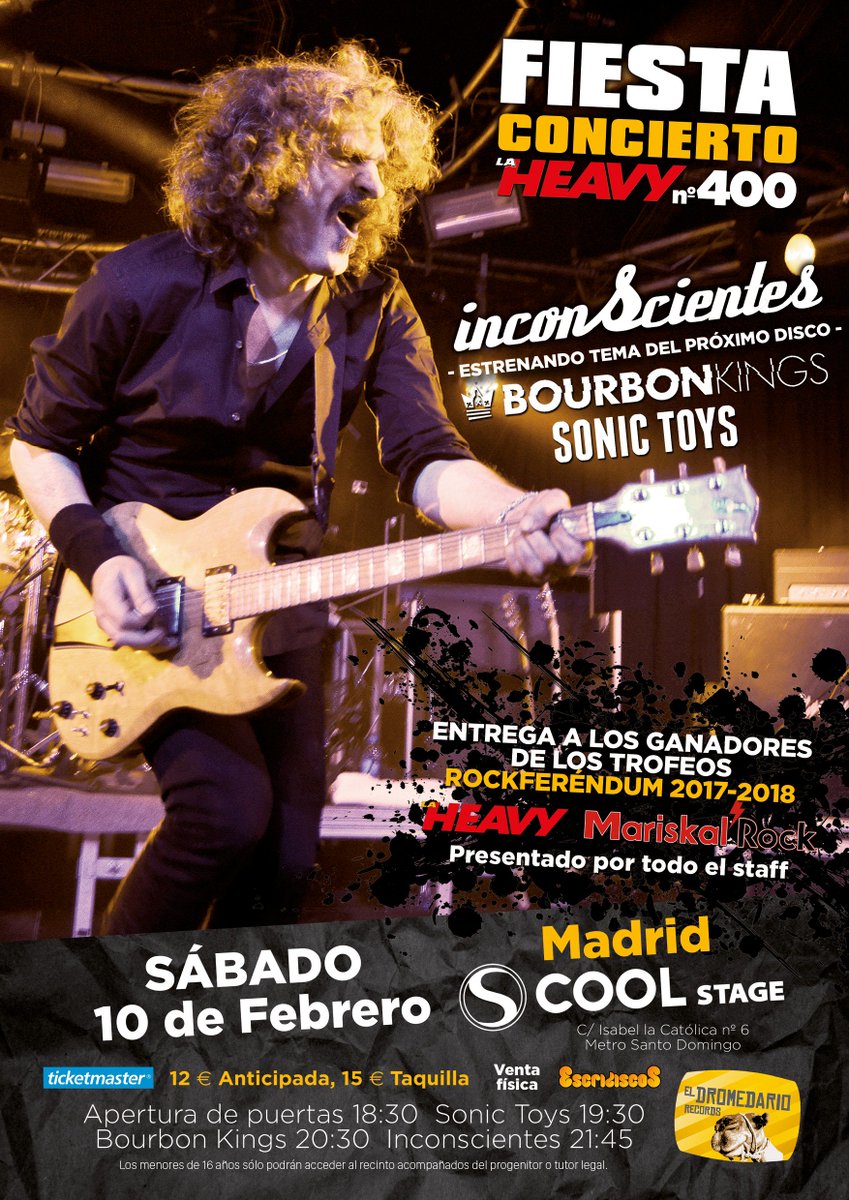 Habéis visto este videoclip de <a href="/sonictoys/">sonic toys</a>? Suyo será el honor de abrir el concierto del 10 de febrero en @coolstagemadrid: ¡¡vamos!! 

youtube.com/watch?v=qsK1xz…

eldromedariorecords.com/inconscientes-…

ticketmaster.es/event/inconsci…