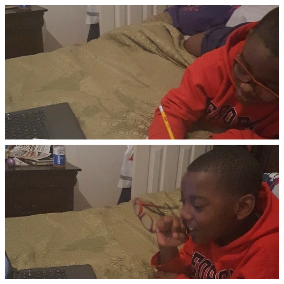 Another Dartmouth scholar working hard at home!!! @sims_ivyleague #ILD #whatsnowday #level4effort