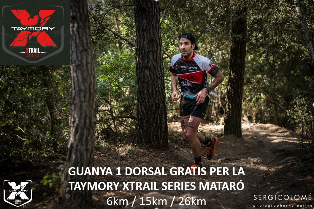 esportistesCAT's tweet photo. Fes RT, segueix-nos i entraràs al #SORTEIG de 1 dorsal gratis per la TAYMORY XTRAIL MATARO @xtrailseries 

Digues quina modalitat vols córrer! 6km / 15km / 26km https://t.co/g55uatU0t5