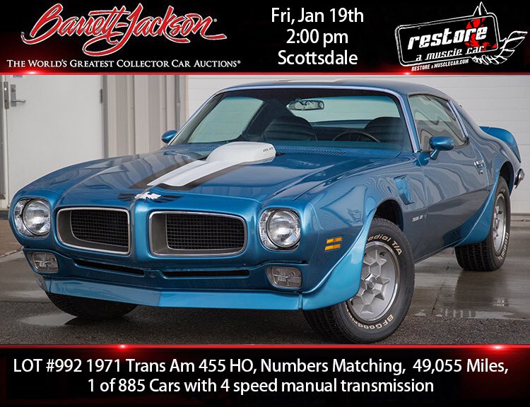 Tomorrow next 3 #birds <a href="/pontiactransam/">Pontiac TransAm</a> <a href="/Barrett_Jackson/">Barrett-Jackson</a> <a href="/velocity/">velo</a> <a href="/discovery/">Discovery</a> <a href="/thebanditrun/">The Bandit Run</a> <a href="/RESTOREaMUSCLEC/">RESTOREaMUSCLECAR</a> <a href="/davehallramc/">Dave Hall</a> Don’t Miss out!  #mountaintime