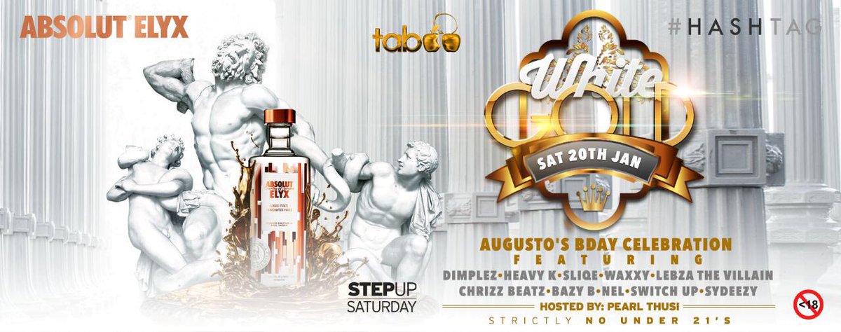TheMobSquad_SA's tweet photo. We love this white gold thing #WhiteGold2018 #AugustoBDayCelebration @TeamAugustoP @Taboo_jhb https://t.co/t4s8b9ia7I