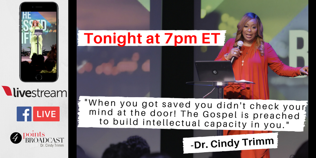 cindytrimm's tweet photo. Need a fresh word from God? Meet me online at 7pm ET TONIGHT at https://t.co/Vb0hlEDLVV for an empowering word that will propel you into your purpose! https://t.co/Fkocj8QoBz