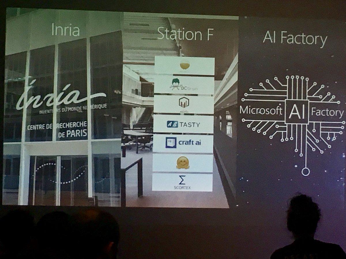 Le programme #AIFactory de <a href="/microsoftfrance/">Microsoft France</a> 7 startups à <a href="/joinstationf/">STATION F</a> pour faire rayonner l’#IA <a href="/ABTasty_FR/">AB Tasty France</a> <a href="/DCbrain_feed/">DCbrain</a> <a href="/craft_ai/">Craft AI</a> @ContactCLA @huggingface_ph <a href="/ScortexIO/">ScortexIO</a> L’#AI appliquée <a href="/NricL/">Eneric Lopez</a>