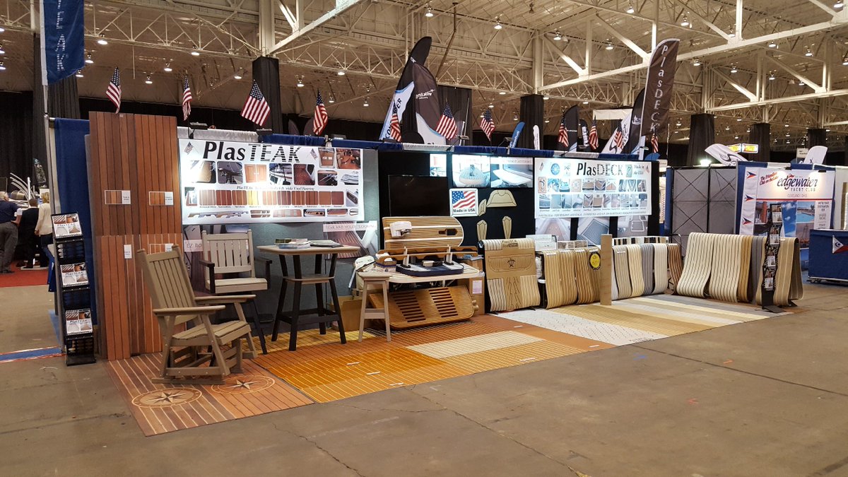 PlasDECK's tweet photo. We are at the Cleveland Boat Show today through Sunday. Come visit us at booth 112-114. @CLEBoatShow #PlasDeck https://t.co/ep5eEQdUMJ