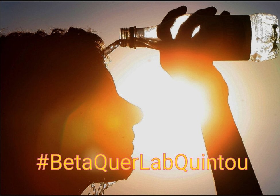 #BetaQuerLabQuintou com o sol queimando até agora! Louvado seja o calor! #BetaQuerLab