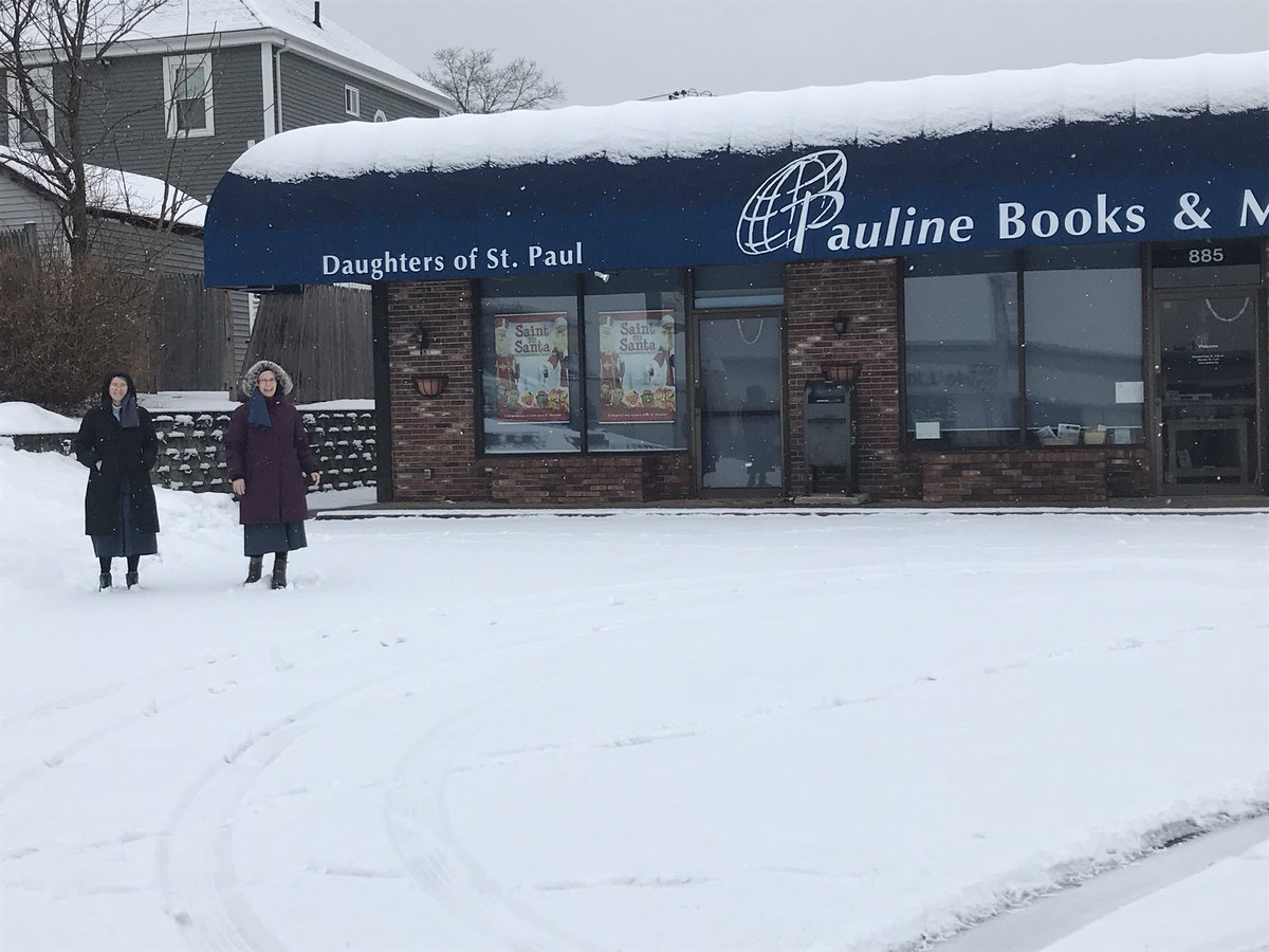 Patt Schafer (@pattnpr) on Twitter photo Working at the Pauline Bookcenter in Dedham, Mass.  We are open 6 days per week, even on snowy days, like our wonderful US post office friends. Stop by, talk to a nun & buy a book. It will brighten your winter day! #medianuns #catholic schools #evangelization #CatholicMom Working at the Pauline Bookcenter in Dedham, Mass.  We are open 6 days per week, even on snowy days, like our wonderful US post office friends. Stop by, talk to a nun & buy a book. It will brighten your winter day! #medianuns #catholic schools #evangelization #CatholicMom