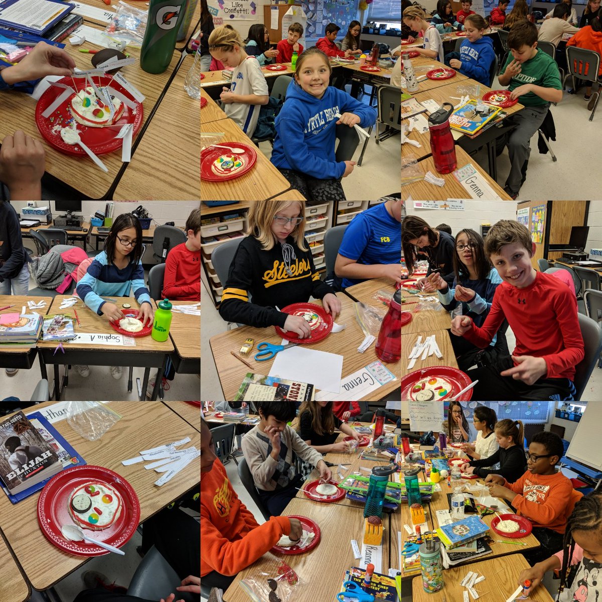 Mrs. Koehler's class making cookie cell diagrams. <a href="/HorizonElem/">Horizon Elementary</a>
