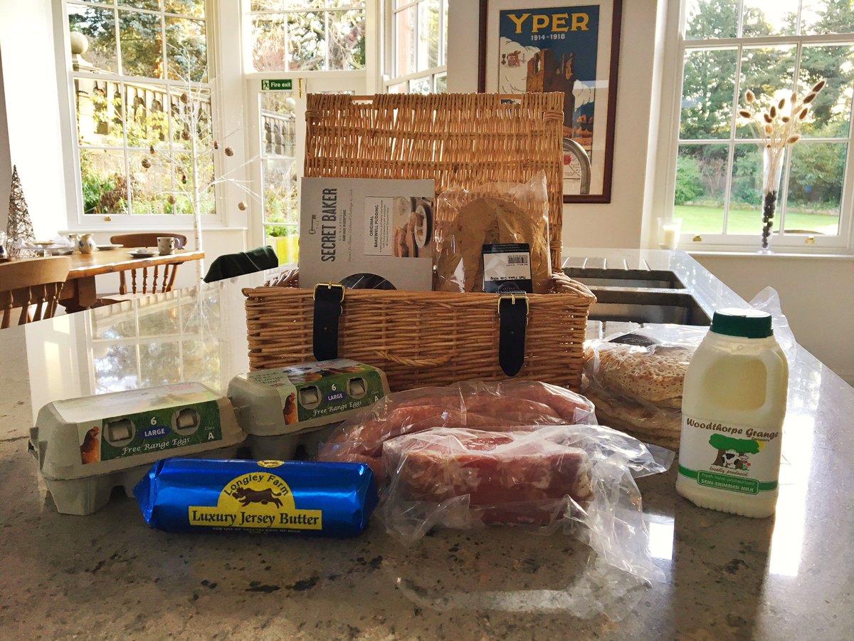 Wake up to a delicious and locally sourced breakfast with our tasty welcome hamper from <a href="/MarshgreenInfo/">Marsh Green FarmShop</a> Farm Shop and Cafe. It's definitely worth booking a break away for! darleyhouse.com