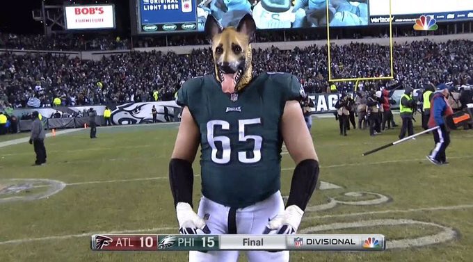 NFL_Stats's tweet photo. The #Eagles will also be handing out dog masks to fans at the stadium on Sunday...

70,000 of them.

#NFLStats https://t.co/S5n9TjTuMW