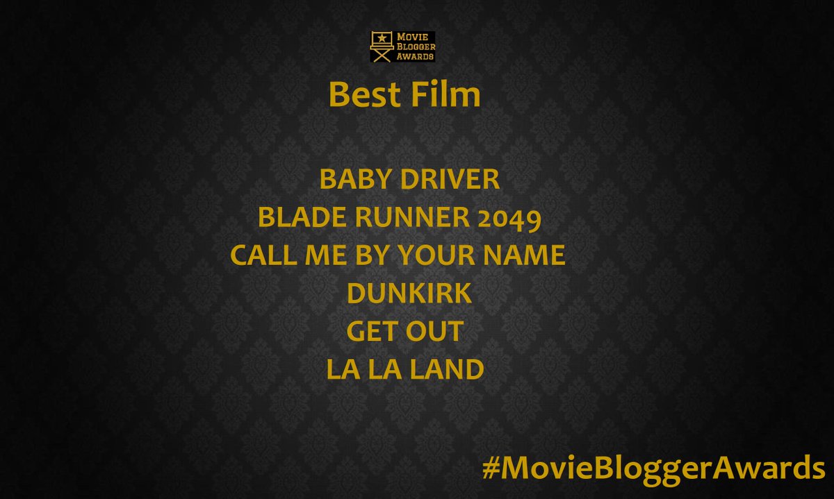 BloggerAwards's tweet photo. The nominees for Best Film are:
#MovieBloggerAwards https://t.co/u7HV0bOi3a