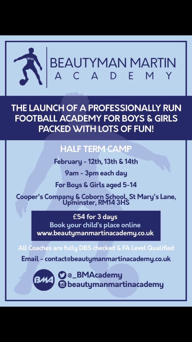 16Beautyman's tweet photo. Excited to Launch BEAUTYMAN MARTIN ACADEMY please can you follow our official twitter account @_BMAcademy For any queries email contact@beautymanmartinacademy.co.uk https://t.co/wzVWi3FgFO