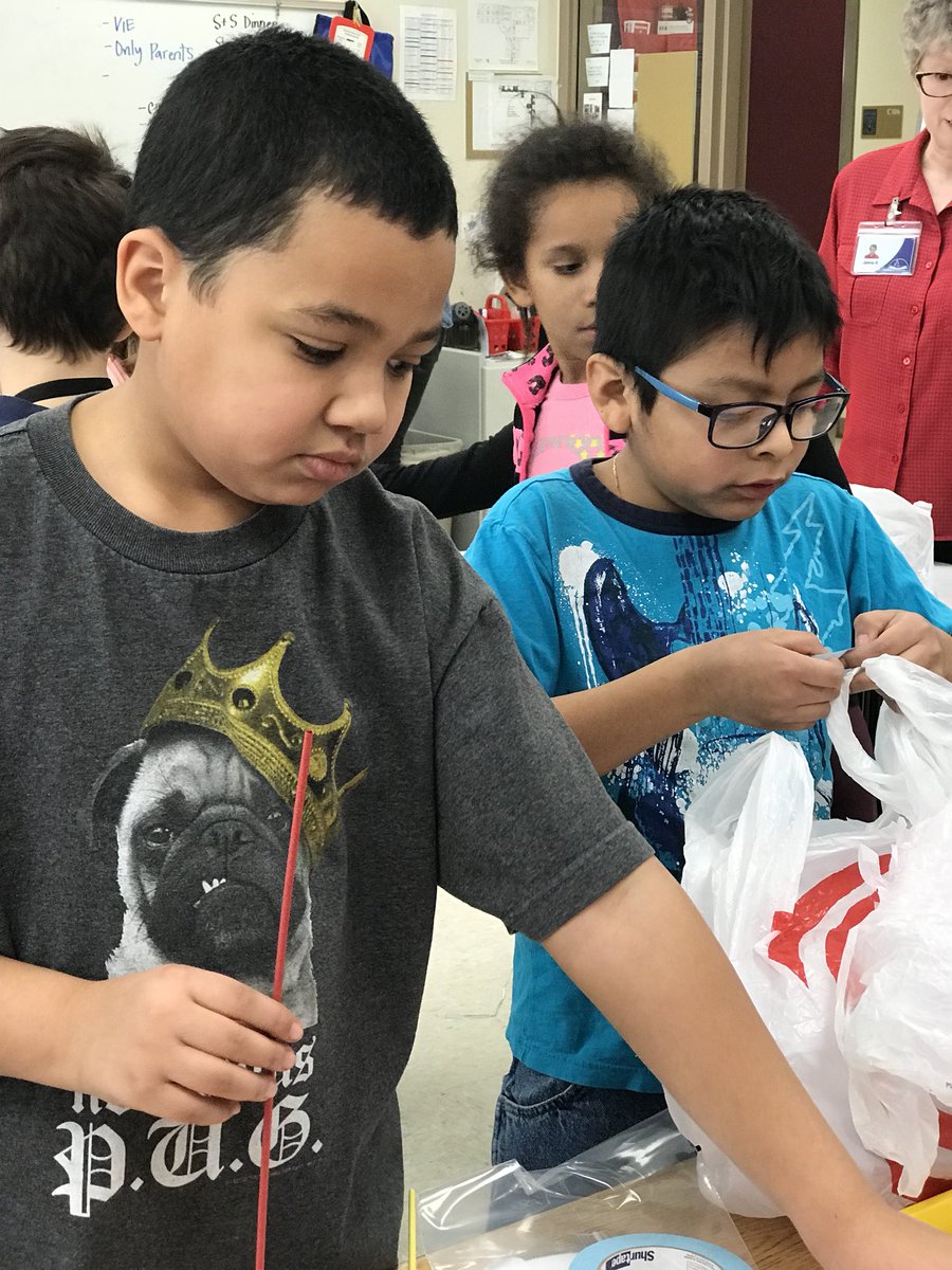 MsLarsonOtters's tweet photo. Putting on our engineer caps and building vessels to support an egg drop of 20 feet! Thank you to the Rochester Public Library for this amazing project! https://t.co/Y7yPf7EjnZ