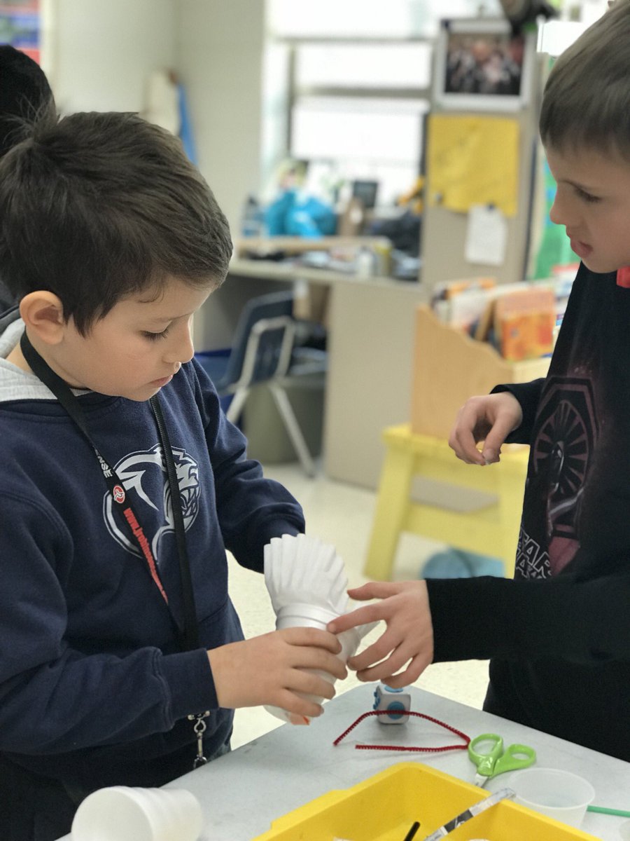 MsLarsonOtters's tweet photo. Putting on our engineer caps and building vessels to support an egg drop of 20 feet! Thank you to the Rochester Public Library for this amazing project! https://t.co/Y7yPf7EjnZ