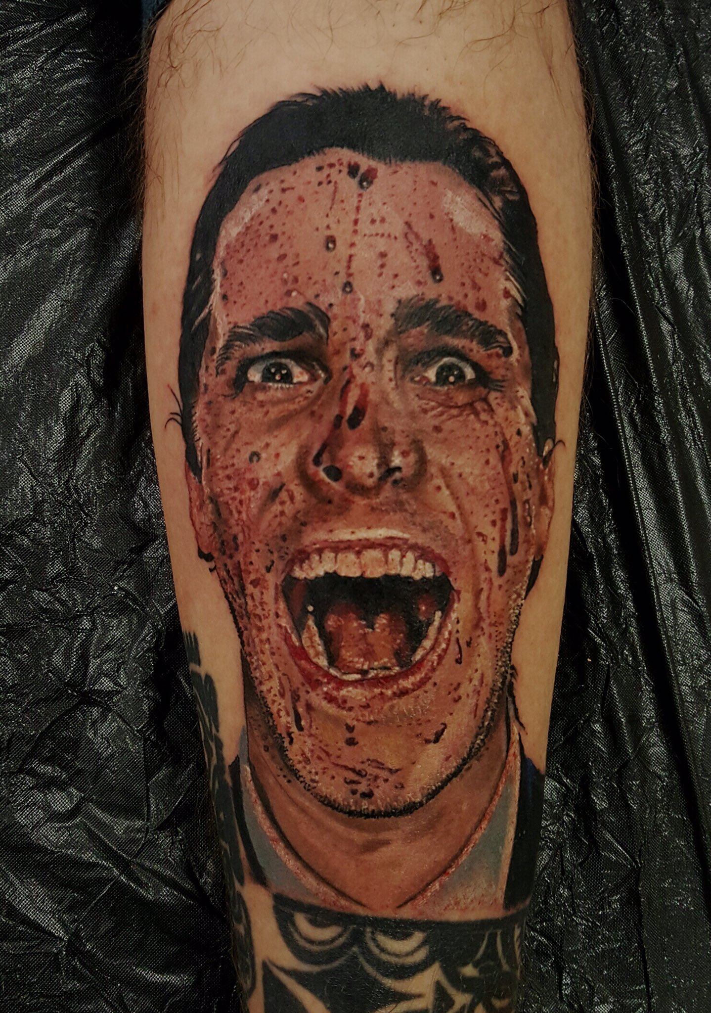 American Psycho tattoo by Paul Acker  rhorror