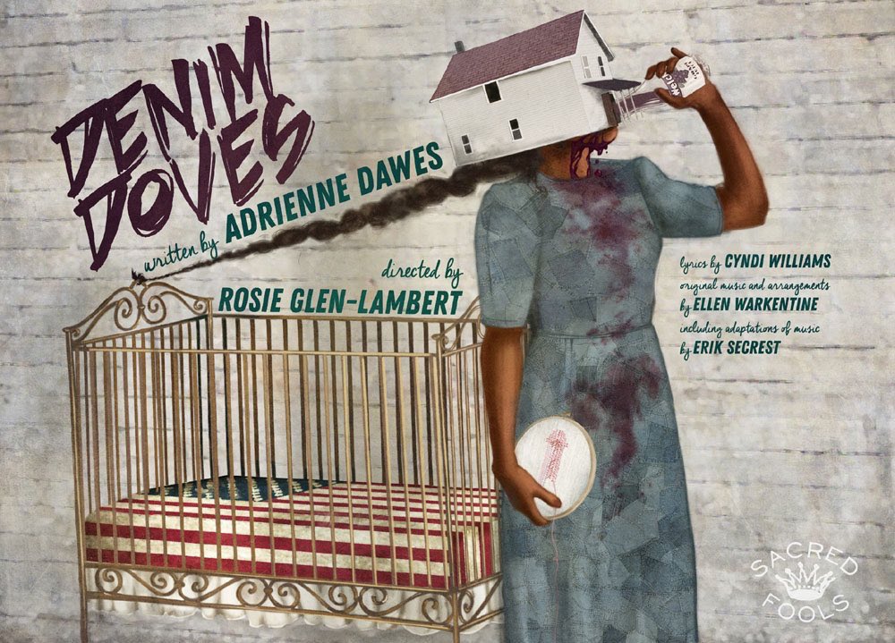 SoftJay's tweet photo. Come see #DenimDoves at @SacredFoolsLA JAN 19th - FEB 17th. I'll be backstage, absorbing this show's soundtrack so it can play on repeat in my head for the next week. #lathtr https://t.co/hn0MaC0Zb5 👖🕊🍷 https://t.co/K2hdHYHaBX