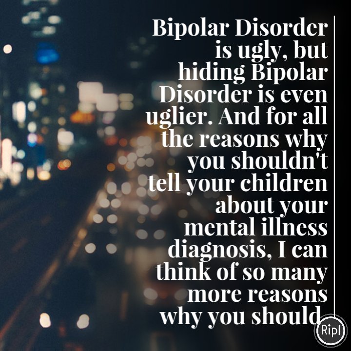 ThisWorkmanLife's tweet image. Mommy's Bipolar.

s.ripl.com/rs8nhc

#bipolar #mentalhealth #mommysbipolar #beautifulbipolar #bipolardisorder #mentalillness
via ripl.com
