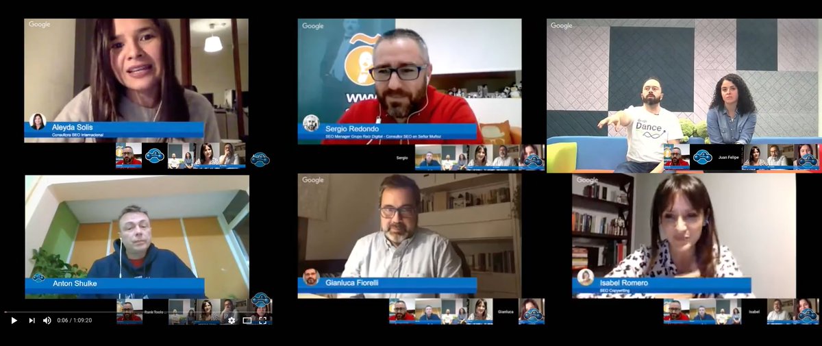 MUCHAS GRACIAS A TODOS
Ha sido un excelente webinar como siempre. Gracias a los Googlers: <a href="/jfrprr/">Juan Felipe Rincón is on Mastodon</a> y <a href="/Paloma_Pastor/">Paloma Pastor</a>, a nuestros conductores <a href="/aleyda/">Aleyda Solis 🕊️</a>  y <a href="/gfiorelli1/">Gianluca Fiorelli</a> y sus invitados <a href="/c_isabelromero/">Isabel Romero</a> y <a href="/sergio_redondo/">Sergio Redondo</a>