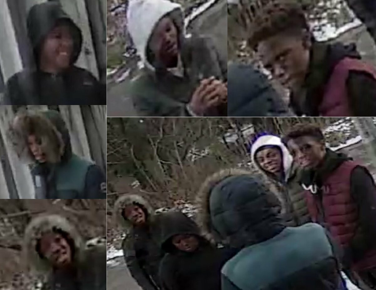 BaltimorePolice's tweet image. Help us identify the suspects who set a cat on fire in Northeast Baltimore. Call 443-681-0101 with info: facebook.com/BaltimoreCityP…