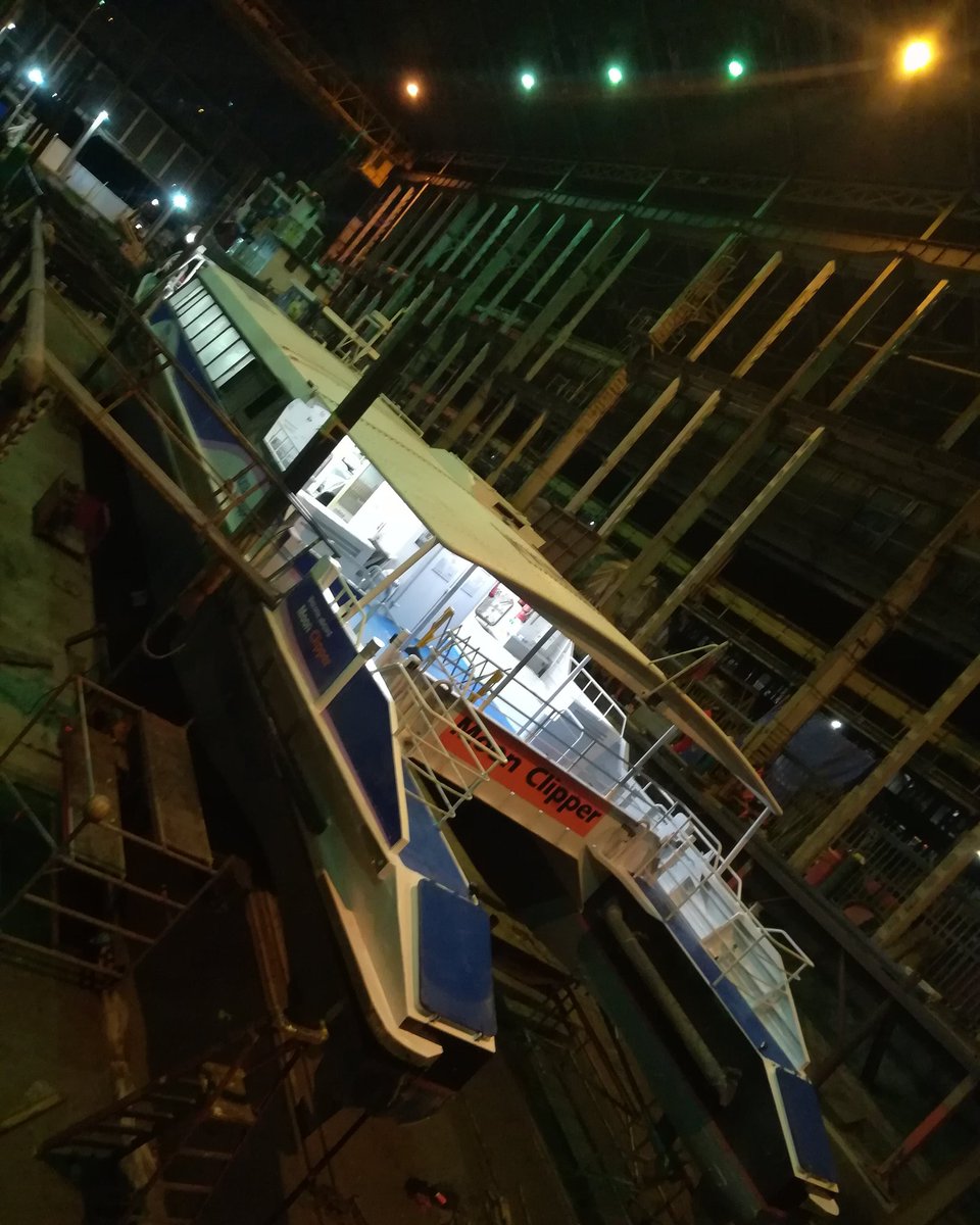 trimnetmarine's tweet photo. #moonclipper here in the #shipyard this evening. @thamesclippers seating is proudly supplied buy ourselves. #commercialupholstery #boatupholstery #boatseats #behindthescenes #drydock https://t.co/Xc851Ds90U