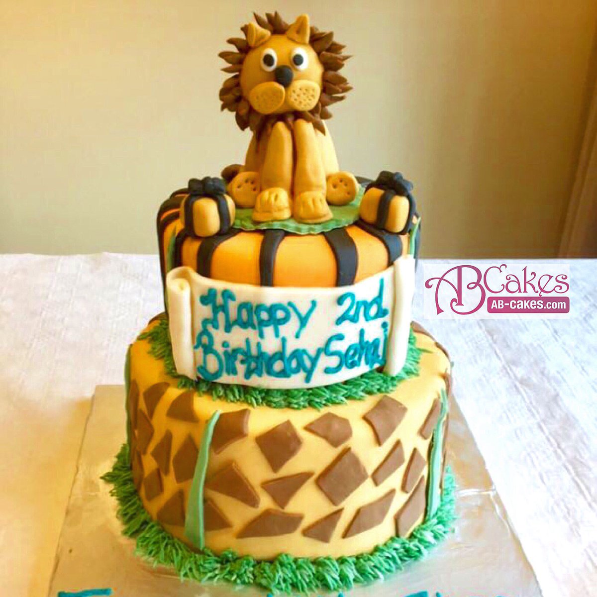 Ab Cakes On Twitter A Lion Themed Birthday Cake For A Little Cub