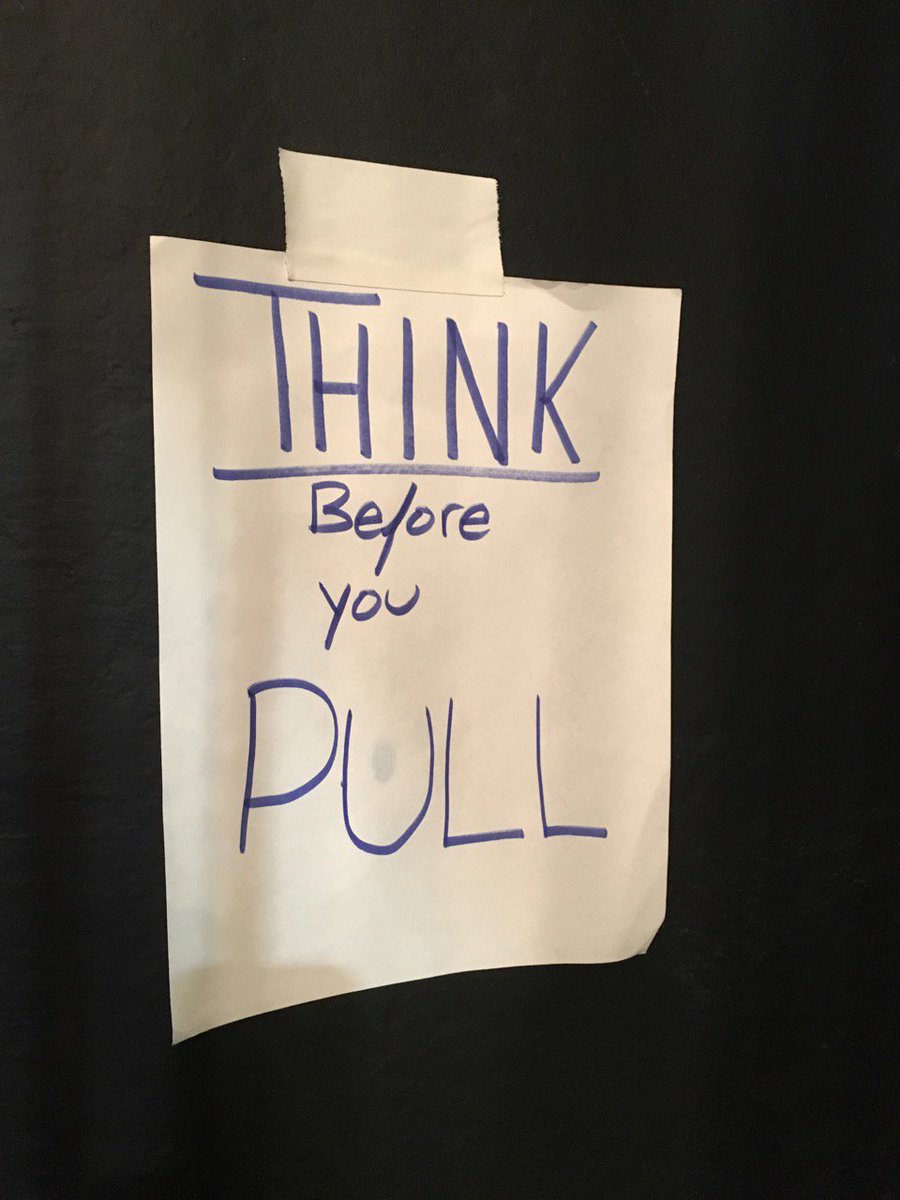 JRClancy1885's tweet photo. THINK before you pull! #jrclancy #wenger #safetyfirst #handmade #theater #timtip https://t.co/zmxDGuXwra