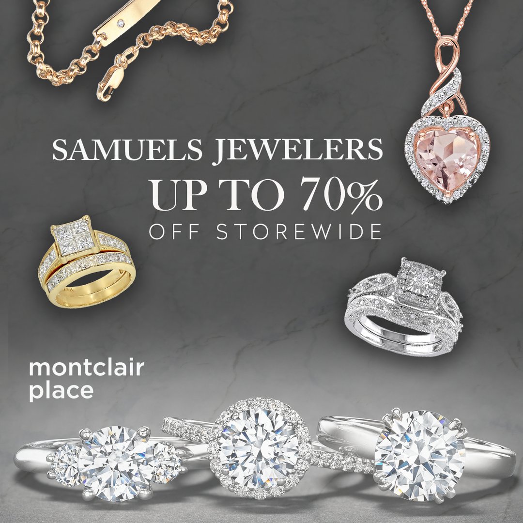 Montclair_Place's tweet photo. Never forget your sparkle... But if you do, @SamuelsJewlers #MontclairPlace can help! Take an extra 20% off clearance and bridal styles for a limited time. #Montclair #Upland #Pomona #InlandEmpire

Details: https://t.co/cTQ112hUI5 https://t.co/lzDRGPDwt6
