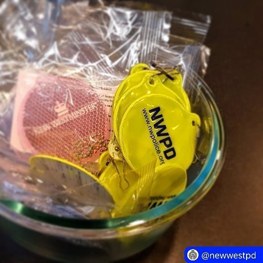 cityofnewwest's tweet photo. #RepostSave @newwestpd with @repostsaveapp ・・・ Free pedestrian reflectors are back at the front counter! Get yours from 8am to 7pm seven days a week. Dayglo green is the new black! #fashionstatement #walksafebc #NewWest https://t.co/QtkWkkMZlH