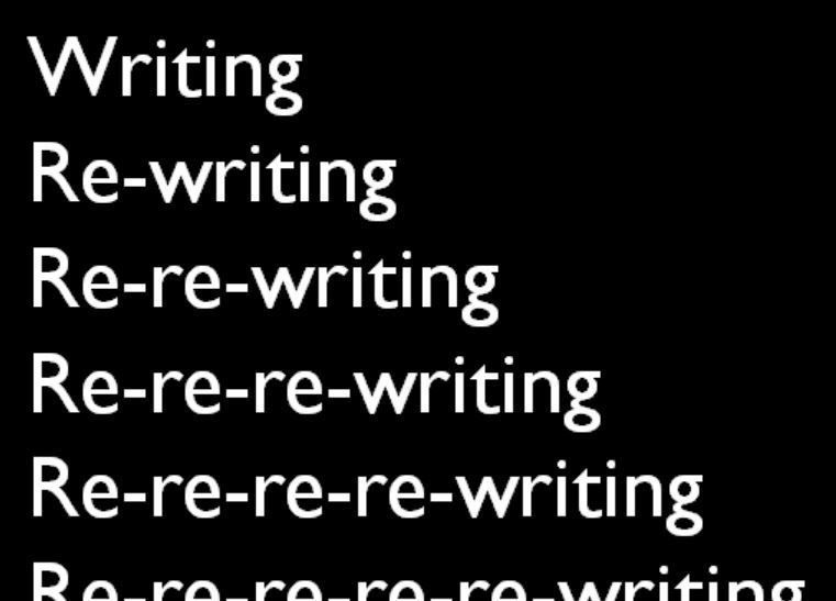 ithinkwellHugh's tweet photo. You're not going to write your thesis or article once. You're going to write it, then re-write it and re-write it many times. So don't be too precious about the first draft. There will be many chances to fix it up. #TurbochargeYourWriting #PhDforum #EMCRforum #gradschool https://t.co/4IvFFneA1b