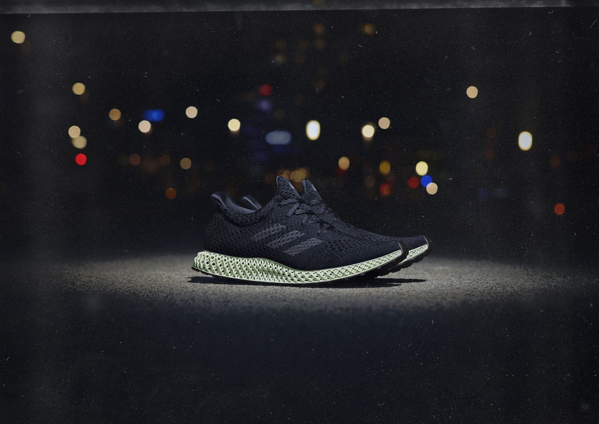 Carbon's tweet image. Excited to see the launch of @adidas #Futurecraft 4D in NYC—a tribute to where it all began. Be sure to check with retailers @Sneakersnstuff, @KithSet and @PackerShoes about entering their raffles to get yourself a pair. #3DManufacturing