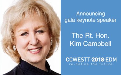 Announcing Gala Keynote Speaker The Rt. Hon. Kim Campbell. She is 19th Prime Minister of Canada &amp; Founding Member and former Secretary General of the Club of Madrid. #GirlsInSTEM, #WomenInSTEM, #Canada150Women, #STEM, <a href="/CCWESTT2018/">CCWESTT 2018</a>, <a href="/WISESTualberta/">WISEST</a>, <a href="/UAlberta/">University of Alberta</a>, <a href="/Canada150Women/">Canada 150 Women</a>