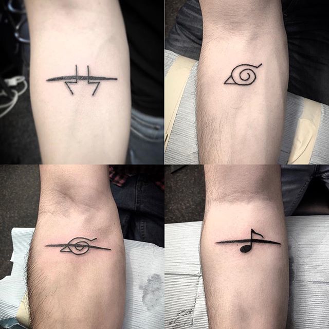  NARUTO TATTOOS  I have loved Naruto since I was a kid and it was  awesome getting to tattoo the Hidden Leaf Village symbol and the   Instagram