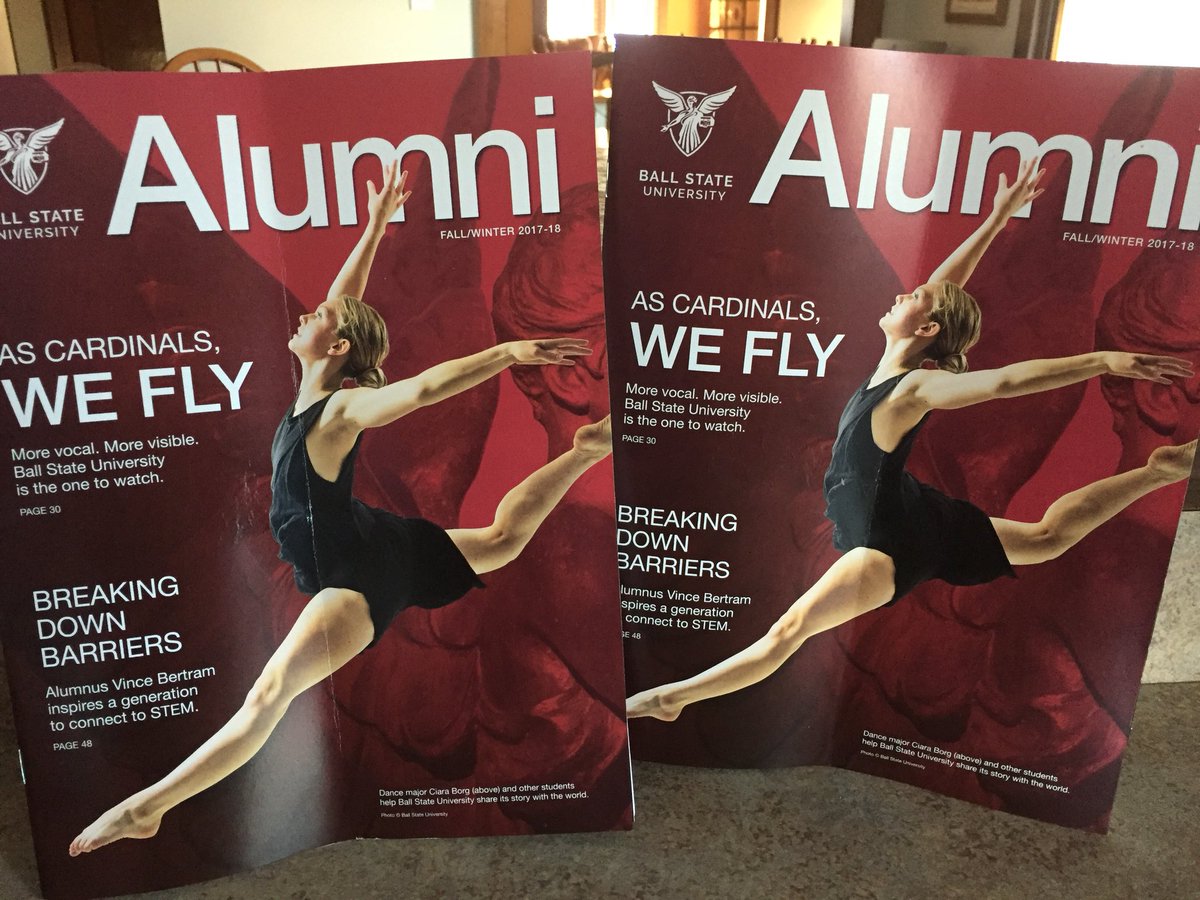 brianbrinkman5's tweet photo. Now we get 2 @BallState Alumni mags. #2017grad #legacy nurse @Hannah_Mace https://t.co/EaNhbOsbO5
