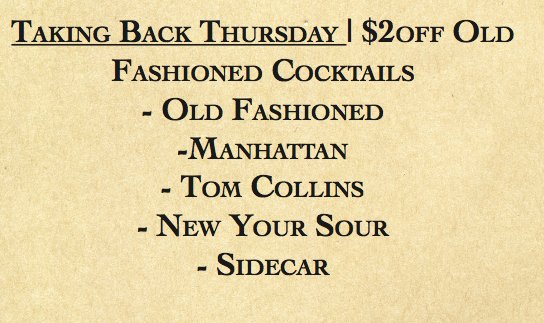 VerfsTavern's tweet photo. Come out to Verf's and enjoy these new drink specials available til close tonight! #TakingbackThursday #ThirstyThursday https://t.co/GIE40ZwTlL