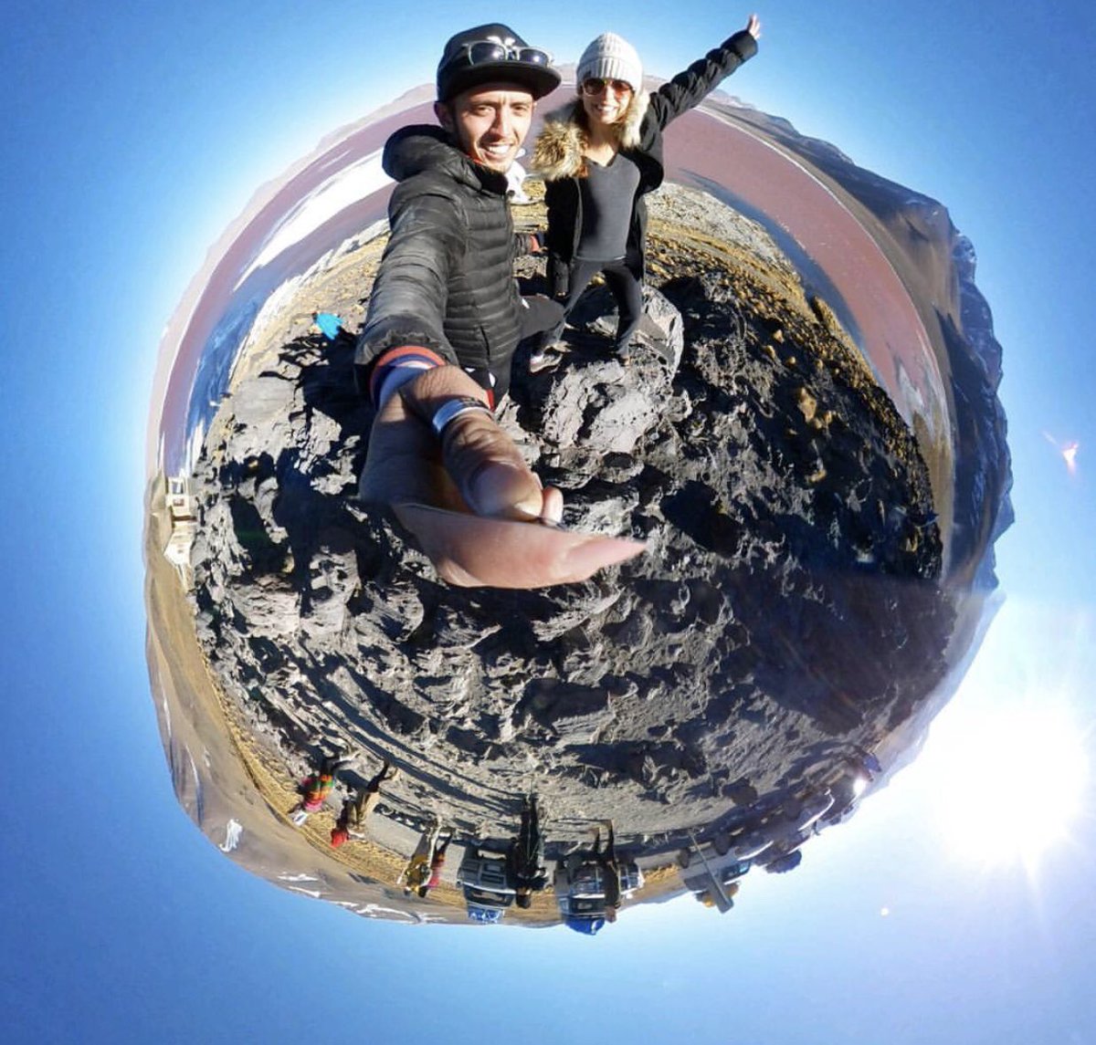 TinyPlanet2's tweet photo. Make your hearth like a lake, with a calm, still surface an great depths of kindness - Lao Tzu

#LagunaColorada #Bolivia #tinyplanetcouple #tinyplanet #javicel #coupleswhotravel #360world https://t.co/1e1fTo5fw0