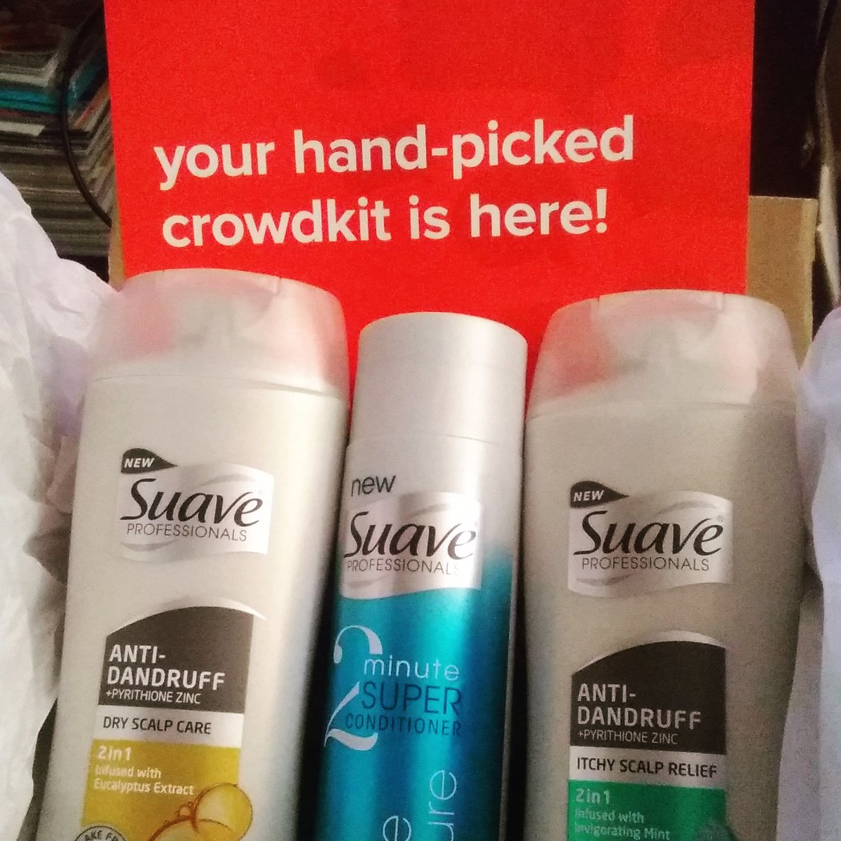 cosmickris1234's tweet photo. Enjoying my second #Unilever #Crowdkit! I already like Suave so I am especially excited about trying these products out! #crowdtap #freeforreview #gotitfree https://t.co/0dzT7O7eYs