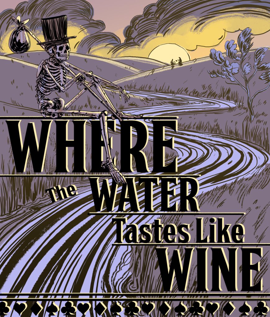 AboutElizabethM's tweet photo. Congrats to #DimBulbGames - #WhereTheWaterTastesLikeWine is up for the “Excellence in Narrative” award at #IGF! And congrats to the rest of us, we get to listen to #Sting as the narrator 😍 Game’s not out yet, but watch the trailer (&amp; hear my character) at https://t.co/agm36uNSm4 https://t.co/3xJ4rRF3fJ