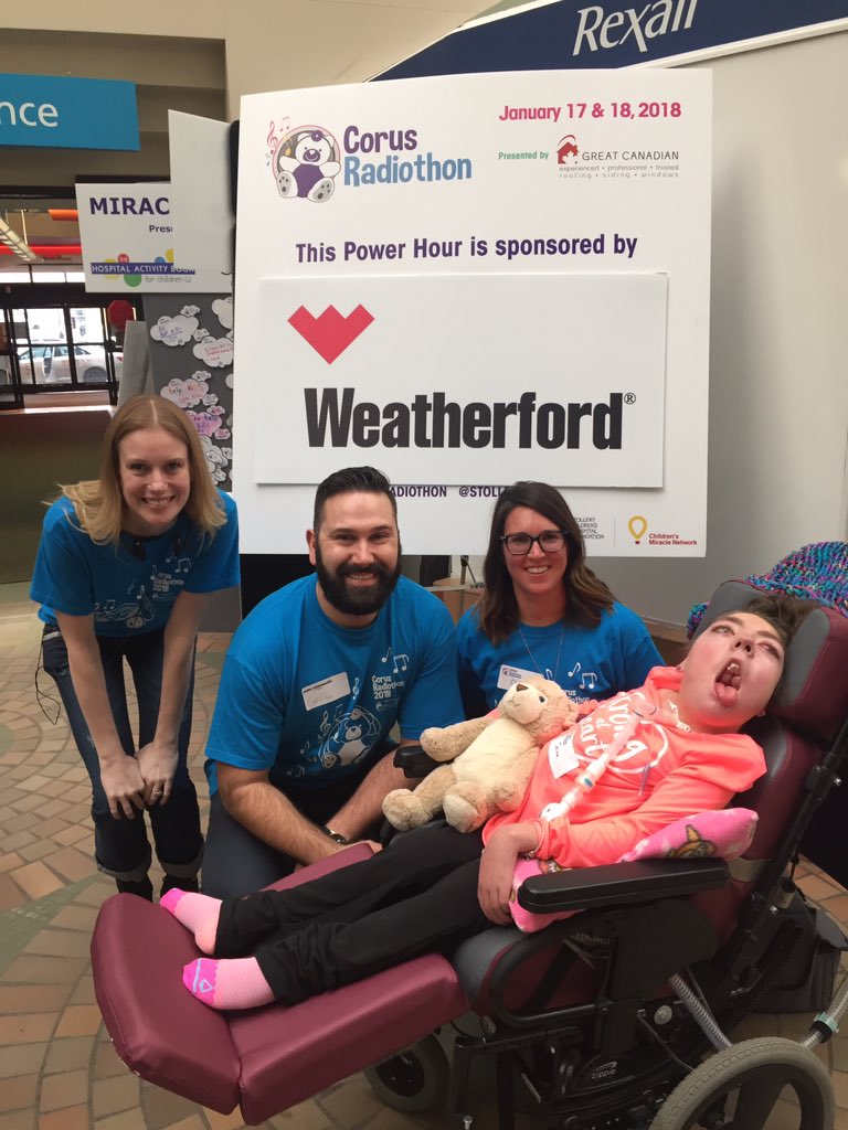CISN Country 103.9 (@cisncountry) on Twitter photo <a href="/WeatherfordCorp/">Weatherford</a> is donating $10,000 to <a href="/StolleryKids/">Stollery Kids</a> IF we get 42 new monthly donors before 4:00 call 780-407-5437. Do it for Jaina and her mom Christina! #radiothon <a href="/WeatherfordCorp/">Weatherford</a> is donating $10,000 to <a href="/StolleryKids/">Stollery Kids</a> IF we get 42 new monthly donors before 4:00 call 780-407-5437. Do it for Jaina and her mom Christina! #radiothon