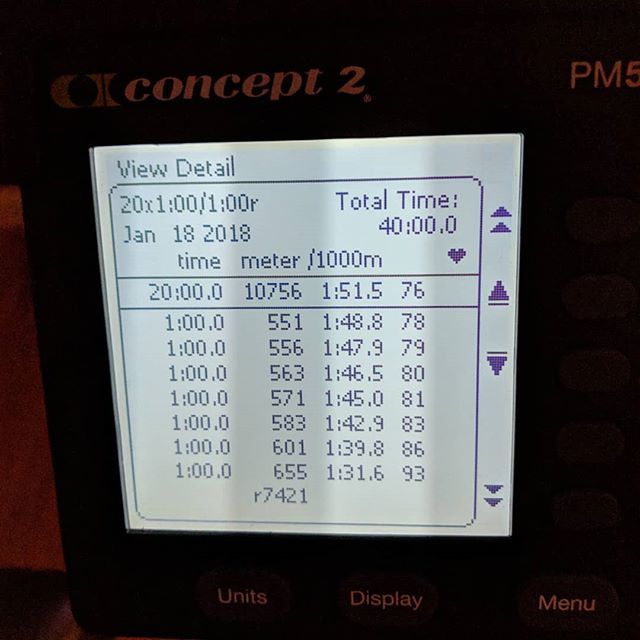 ocr_dad's tweet image. Bikerg intervals were fun until the last one. 
#Concept2 #BikeErg #crossfit #homegym #garageathlete