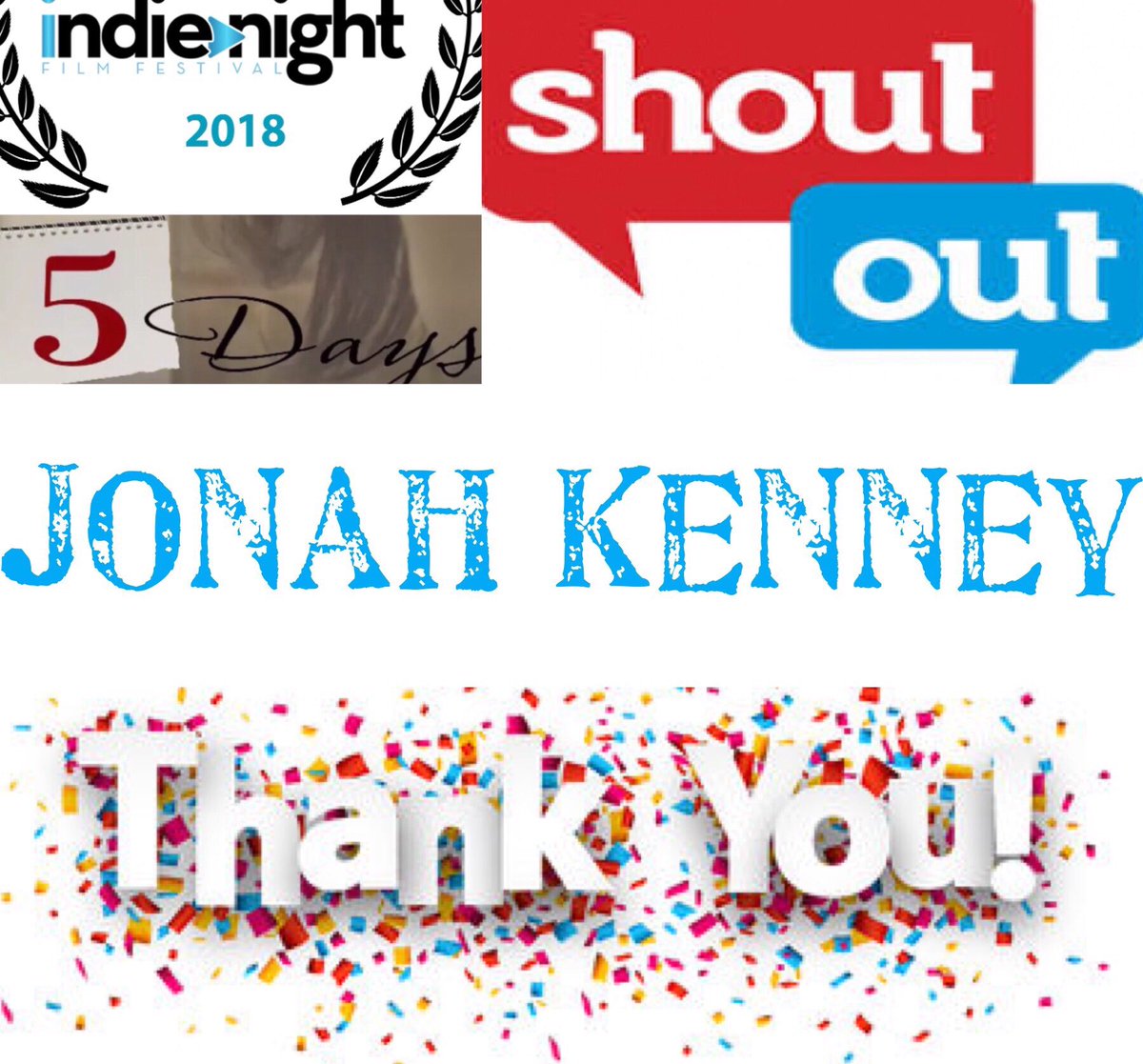 Yay!!!!!!! CHEERS 🍾🥂TO ANOTHER BACKER 🎉🎉🎉🎉🎉🎉🎉🎉🎉🎉

Thank You 
Jonah Kennedy

You can be like Jonah and get a special S/O by becoming a Day 2er BACKER 

indiegogo.com/projects/5-day…
 #indiegogo