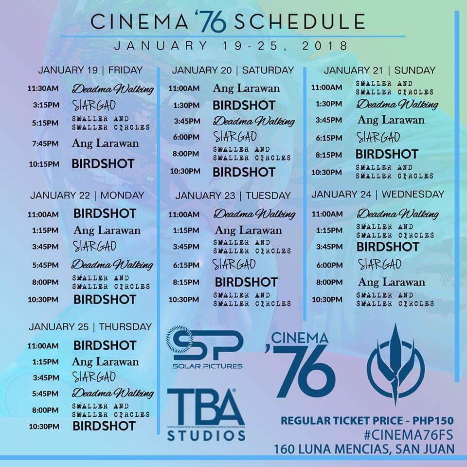 MAY NAGBABALIK!!! 
#Birdshot
#DeadmaWalking
#Siargao
#AngLarawan
#SASCMovie
