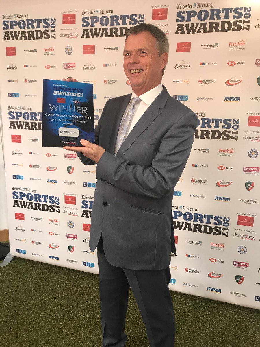 LMSportsAwards's tweet photo. Massive Congratulations to @GWolstenholme on winning the Big One! The Lifetime Achievement Award! @GlobalPayInc Sponsors! #LMSA2017 https://t.co/A2rOuAQefc